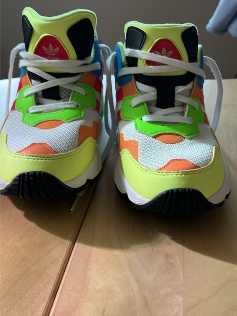 adidas Kids Neon Multi-Color Athletic Sneakers